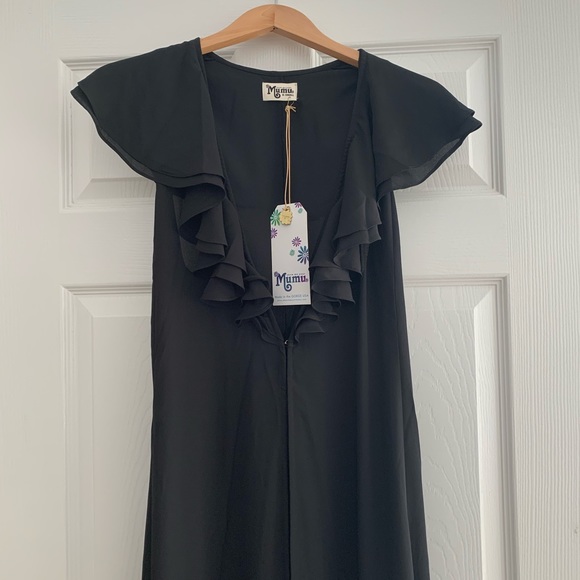 Show Me Your Mumu Rapunzel Cape Duster in Black - Picture 5 of 10